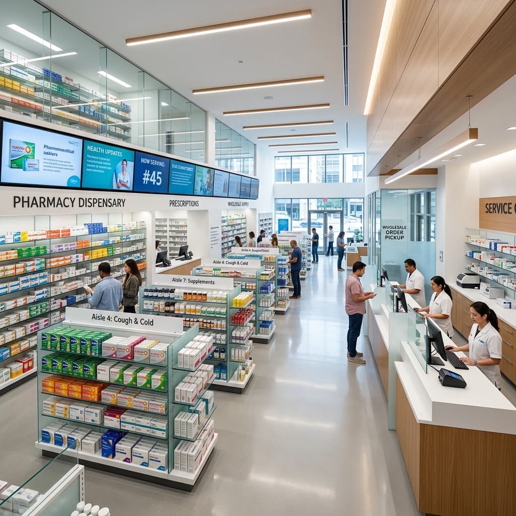 Chandan Medical Store modern pharmacy interior